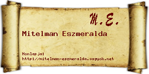 Mitelman Eszmeralda névjegykártya